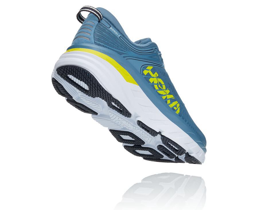 Hoka One One Tenisky Panske Modre - Bondi 7 - 87963-LMFO